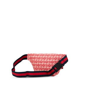 Gucci Waist Leather Belt Logo GG Star Crossbody Bag Red Canvas Body